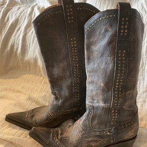 Fluevog Stampede Boots Size 7.5 (they wear large)